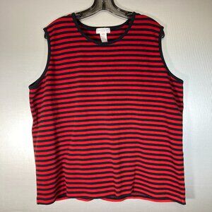 Jones New York Sport Striped Tank Top